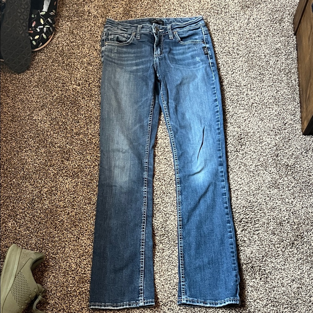 Classic Women's Straight-Leg Blue Jeans